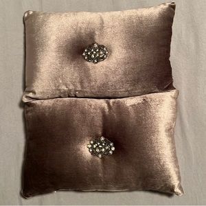 Set of 2 Velvet & Rhinestone
Rectangular Accent Pillows